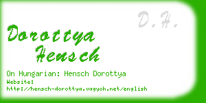 dorottya hensch business card